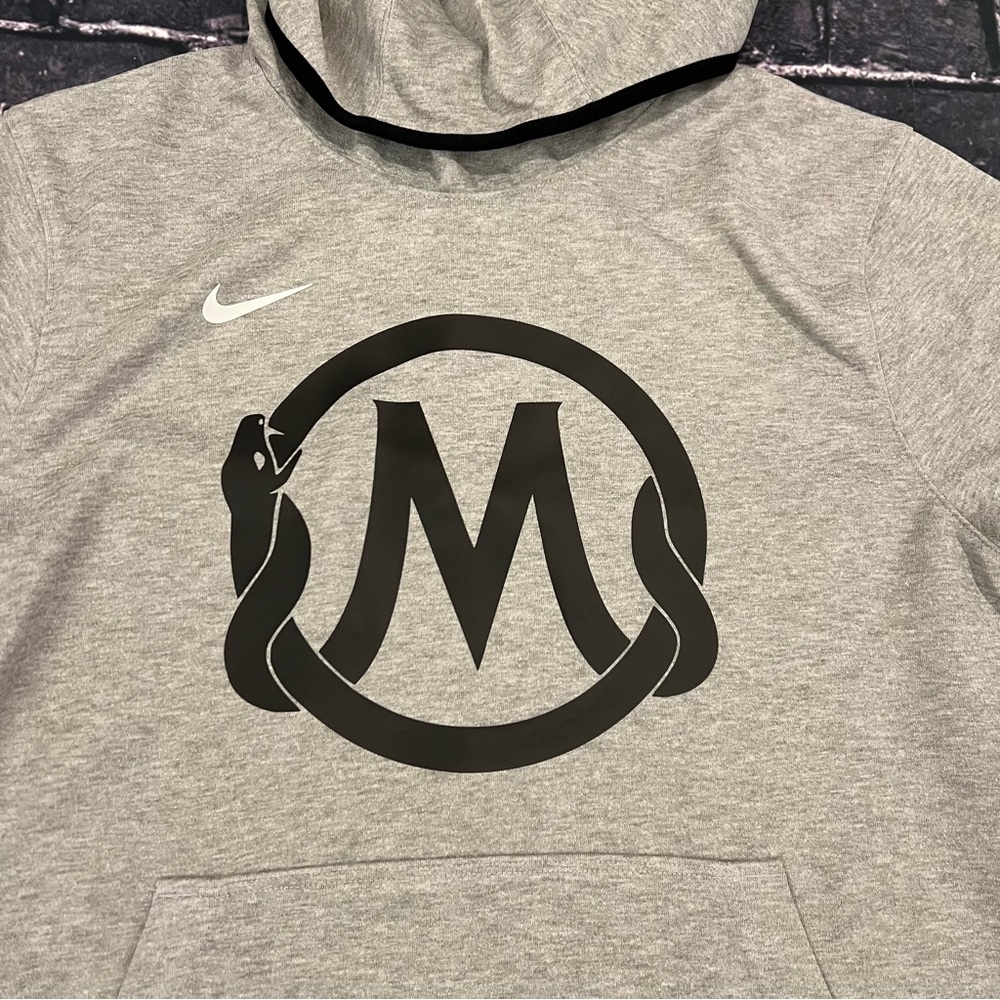 Nike Mamba Sports Academy Kobe Bryant Mens Medium Gray Shooting Hoodie SS